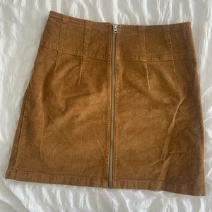 WildFable Tan Corduroy Skirt